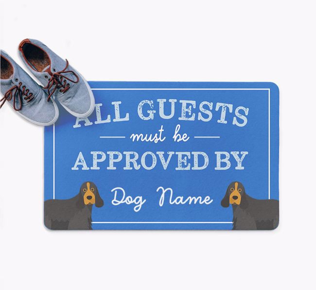 All Guests Must Be Approved By: Personalized {breedFullName} Doormat